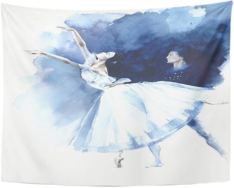 Amazon Co Jp Emvencyタペストリー曼荼羅50 X 60インチホーム装飾クラシックバレリーナ ダンスバレエダンサーgiselle水彩画スケッチ美しいの寝室リビングルーム寮 60 Lx80 W ピンク ホーム キッチン