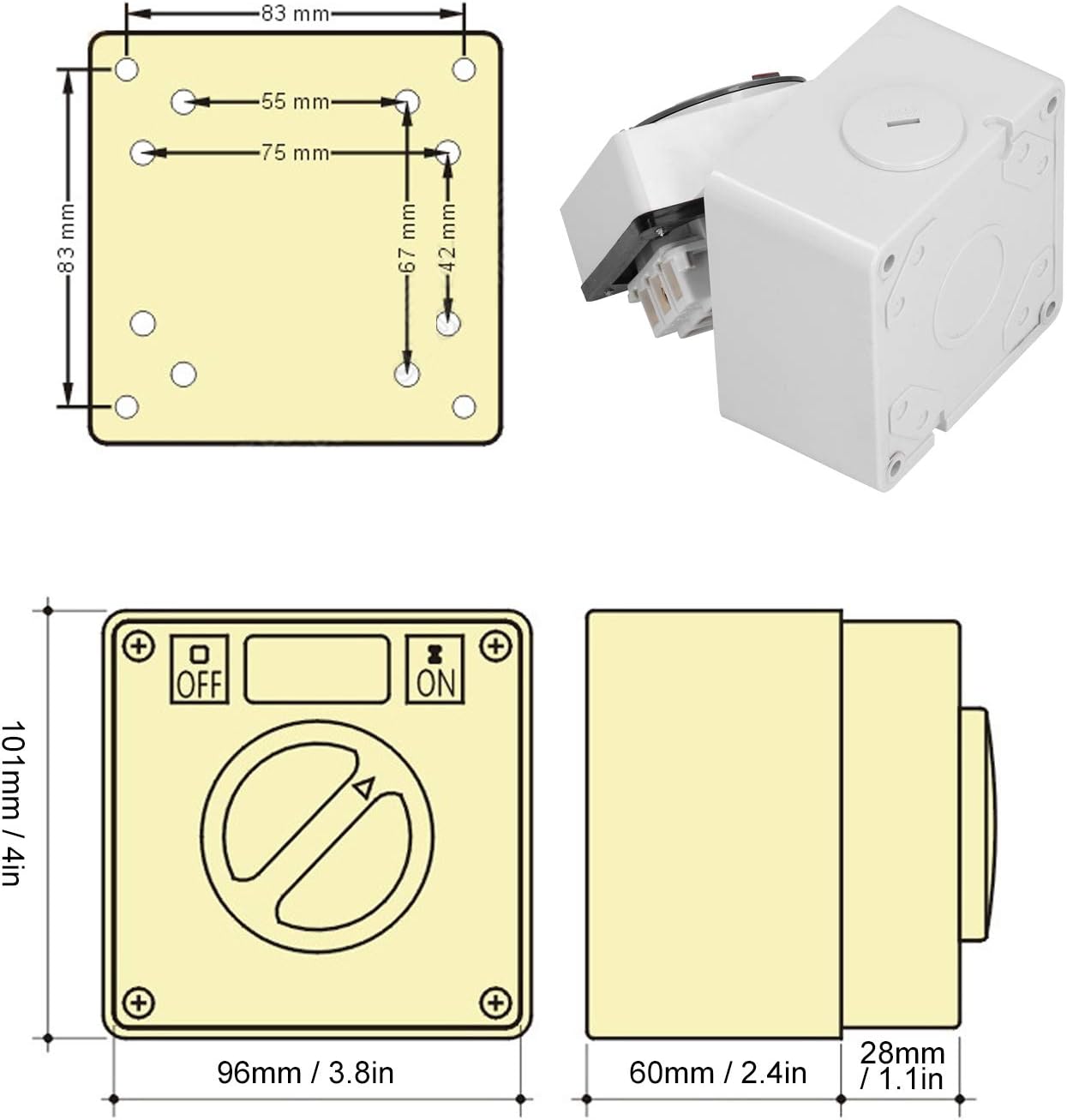 Waterproof 500V Outdoor Power Isolator Switch - Image 5