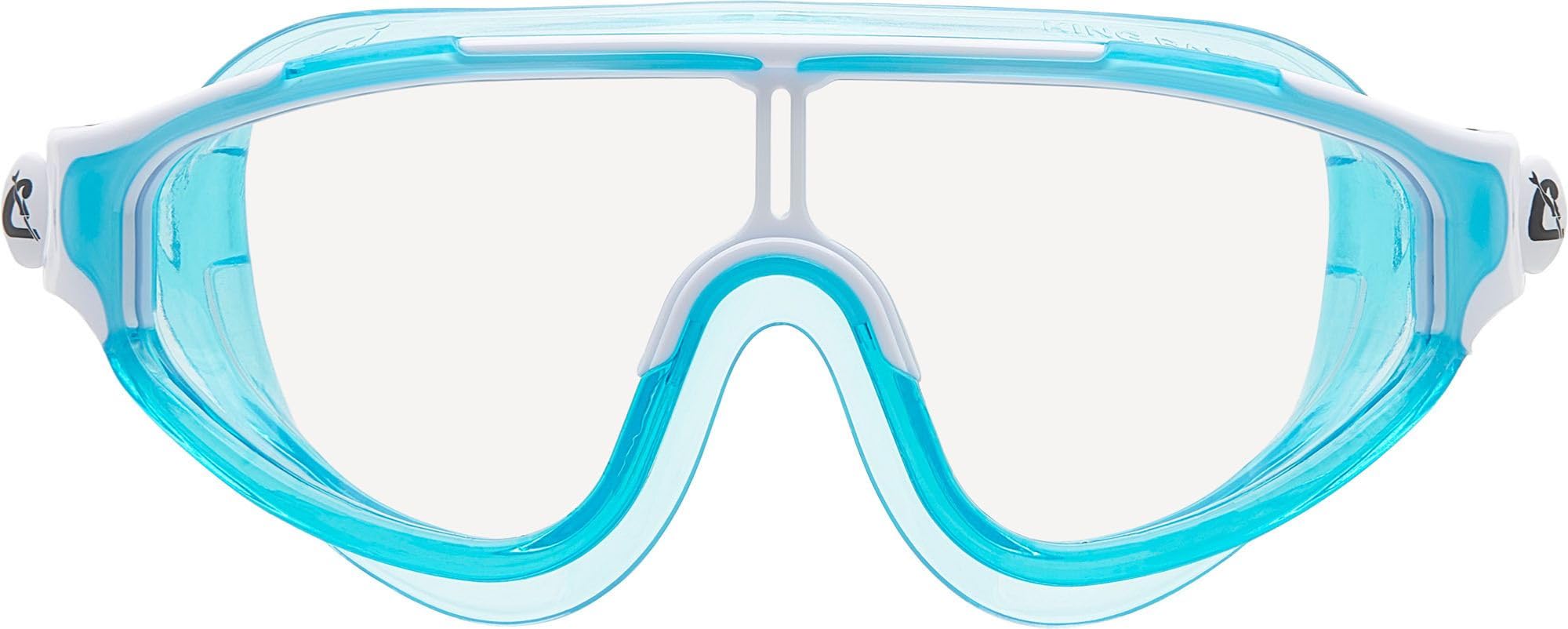 Cressi King Baloo Kids Swim Goggles - Quick-Adjust Strap, Watertight Seal - Kids Swimming Goggles with Anti-Fog UV Protection - Aquamarine/White - 7-15 Years