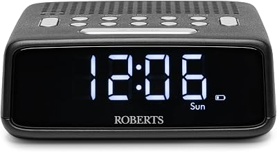 Roberts OrtusFM FM Digital Clock Radio with Dual Alarms and Large LCD