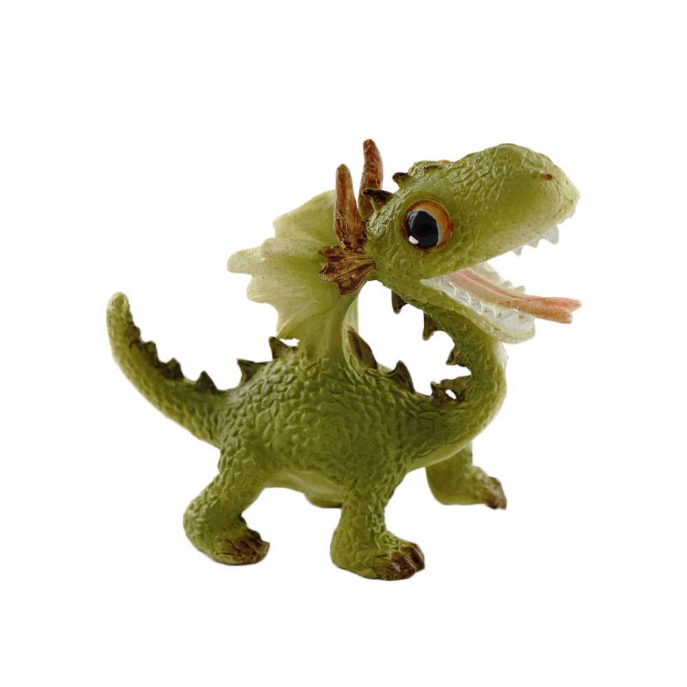 Top Collection Miniature Fairy Garden and Terrarium Statue, Mini Dragon