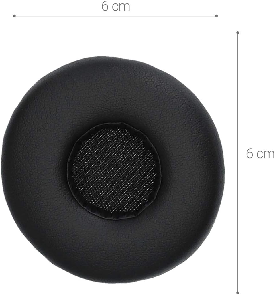 kwmobile 2x Earpads Compatible with AKG N60NC Wired PU Leather