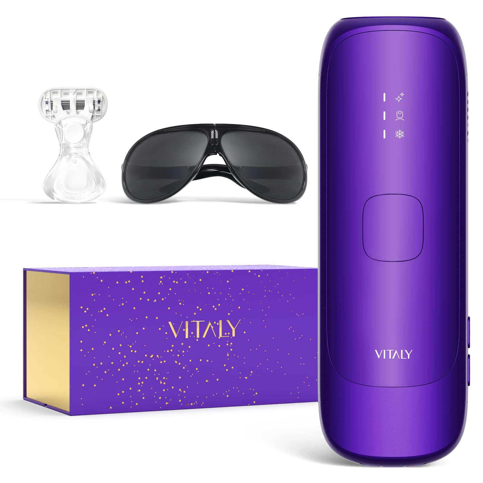 Photo 1 of ***FACTORY SEALED***IPL Laser Hair Removal Device For Women: Permanent Hair Removal With Ice-Cooling Care Function, to 999,999 Flashes Nearly Painless & Long-Lasting Results For Fast Full Body, Holiday Gifts Purple