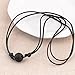 Single Lava Rock Bead Essential Oil Diffuser Choker Necklace Minimalist Aromatherapy Jewelry Adjustable