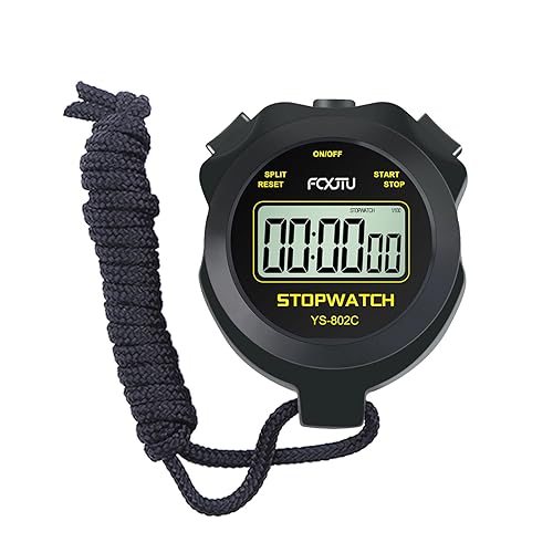 FCXJTU Simple Digital Sports Stopwatch Timer, No Bells, No Clock, No ...