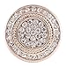 Interchangeable 18-20mm Snap Jewelry Rhinestone Rose Gold Clear Halo My Prime Gifts
