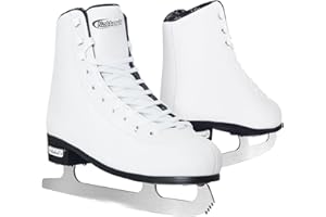 BASYNOL Nattork Womens Figure Ice Skates,Ice Skates with Stainless Steel Blade,Lace Up Figure Skate Ice Hockey Skates for Outdoor,Ice Skate Shoes for Women Size 6 7 8 9 10 11