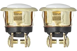 2pcs Wired Doorbell Button Replacement with White LED Light for Enhanced Visibility and Accessibility