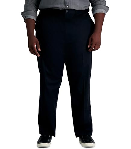 Oak Hill by DXL Men's Big and Tall Linen-Blend Suit Pants Blue 46 x 30 at Amazon Men's Clothing store