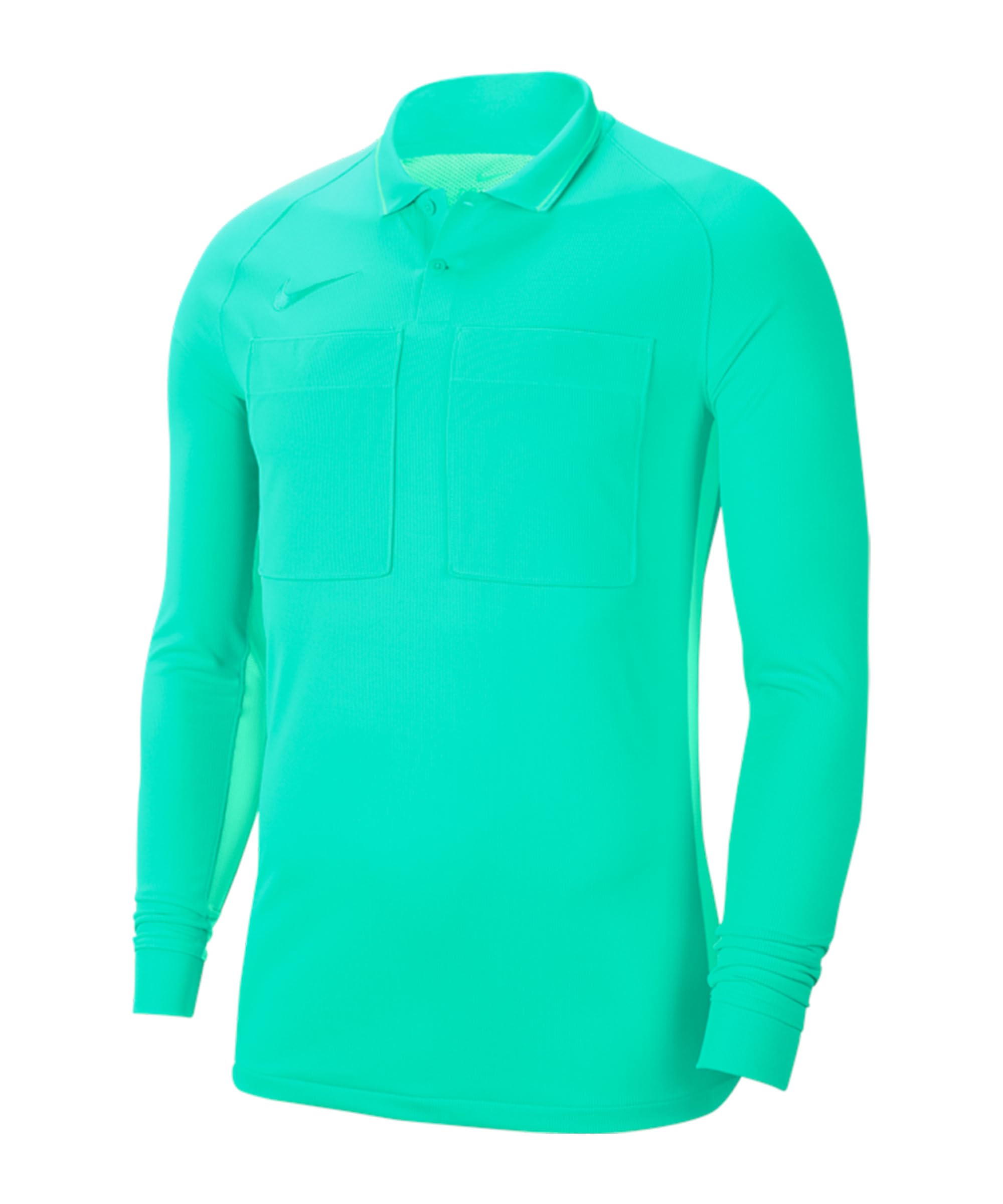 Nike Men's Dry Referee Long Sleeve Jersey, Hyper Turq/Green Glow/Hyper Turq, M