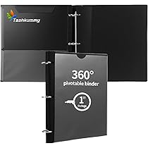 Flexible Folder 360° Pivotable Project Organizer Binder - 2 Pack With Tab Dividers & Pockets, Purple 3 Ring Binders With Dividers - View #8