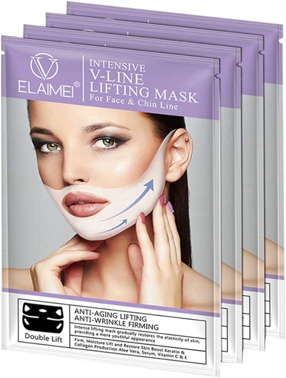 SUPVOX 4pcs V Line Face Mask V Lifting Chin Up Patch Chin Reducer