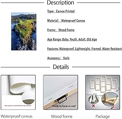 Pebble Beach Golf Course Canvas Wall Art for Living