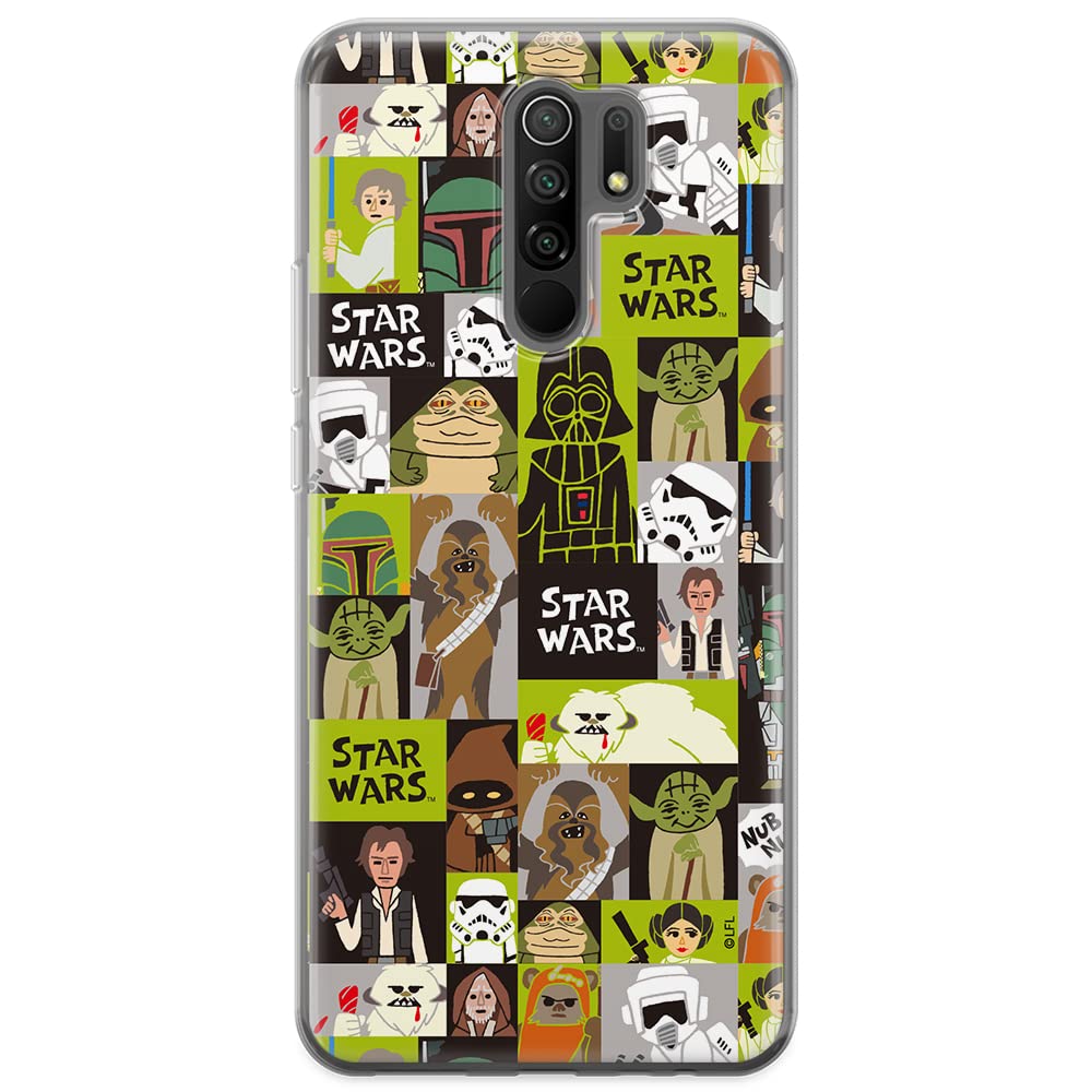 ERT GROUP mobile phone case for Xiaomi REDMI 9 original and officially Licensed Star Wars pattern 033 optimally adapted to the shape of the mobile phone, case made of TPU