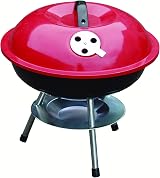 HambleBB-BBQ201 Portable 14" Charcoal BBQ - Red, Easy Assembly, Heavy Steel view 1