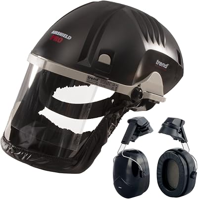 Trend Airshield Pro Full Face Shield with Ear Defenders AIR/PRO/D2