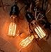 Vintage Light Bulb, Elfeland Antique Incandescent Edison Bulb 60w Squirrel Cage Filament Retro Light Bulb ST58 Dimmable E26/E27 Medium Base (2 Pack)
