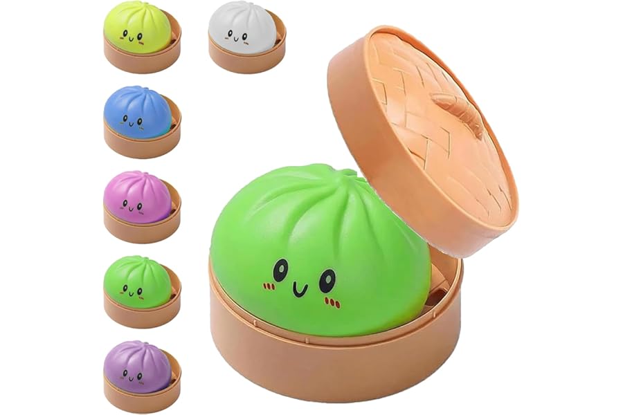 Dumplings Squishy Stress Balls Fidget Sensory Toy Mystery Dumplings Squishy Soft Squeeze Decompression Dough for Adults