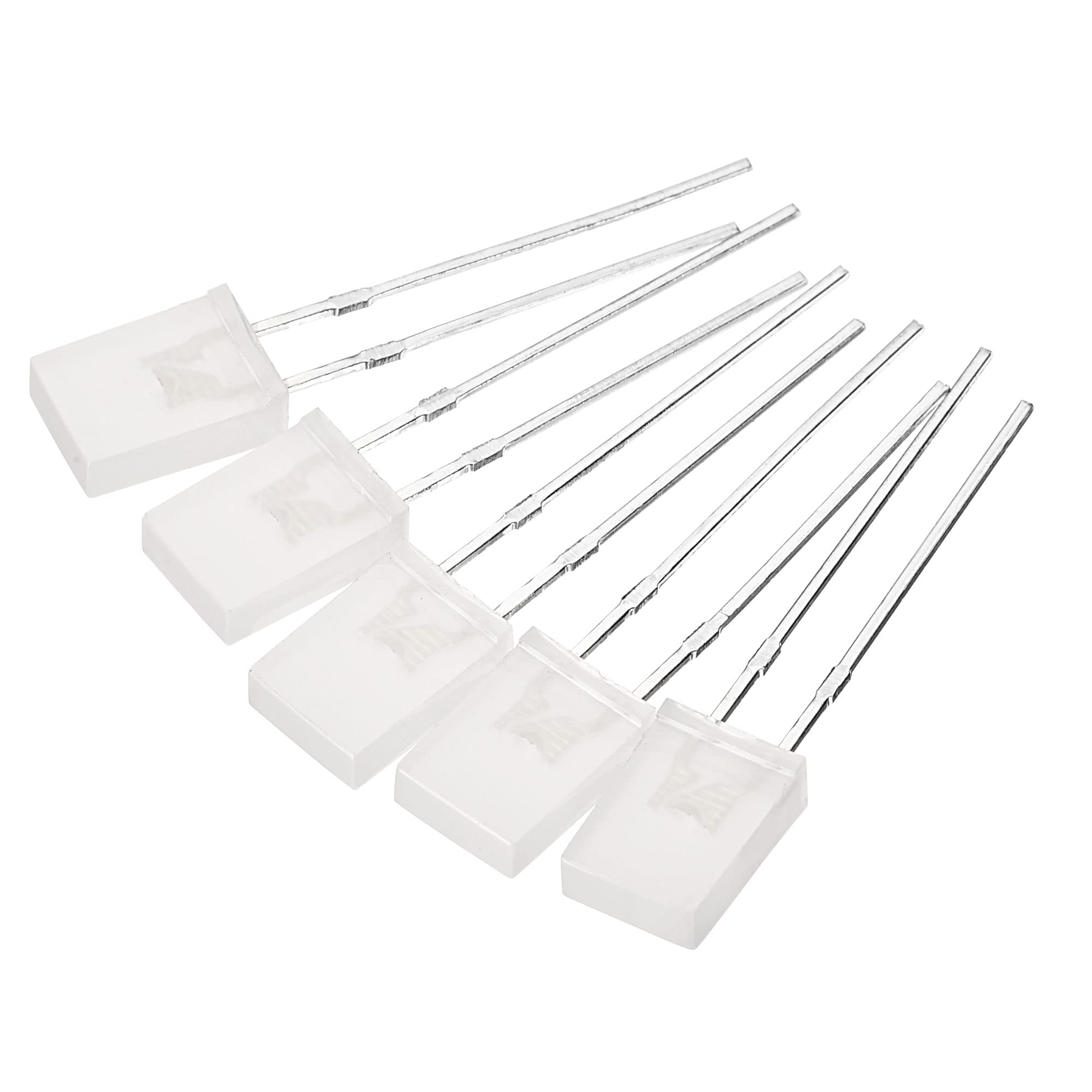 PATIKIL 2x5x7mm x LED Light Lamp Bulb, 150Pcs Rectangular Bright Diffuse Lighting Emitting Diode for Electronic Component Indicator, Blue