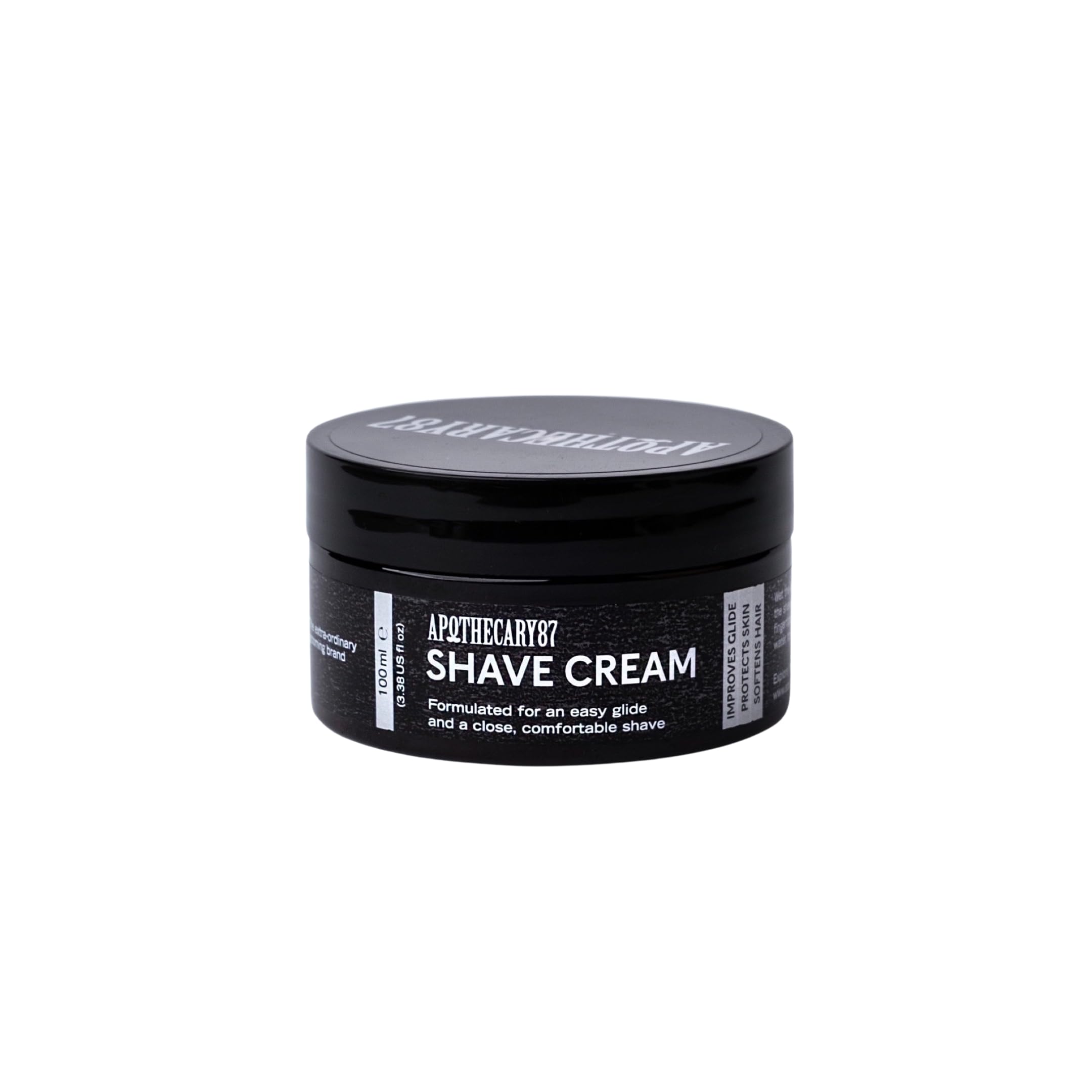 Apothecary 87 Shave Cream | Premium Formulation | Thick Shaving Cream for Men, Protects and Hydrates Skin, Reduces Irritation | 100ml
