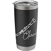 Clarinet - Clarinetist Music Lover Marching Band Stainless Steel Insulated Tumbler