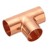 PATIKIL 1-1/8 Inch ID Tee Copper Fitting, 2 Pack 3
