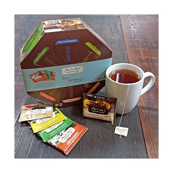 Numi Organic Tea By Mood Gift Set, Tea Gift Box, 40 bags