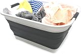 SAMMART 42L Collapsible Laundry Basket Foldable Storage Container Black view 7