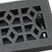 Accord AMFRPWM410 Floor Register with Marquis Design, 4-Inch x 10-Inch(Duct Opening Measurements), Cast Iron Pewter