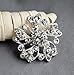 Your Perfect Gifts 40 pcs Silver Rhinestone Brooches Set Crystal Wedding Invitation Brooch Bouquet Wholesale Lot AMBR665