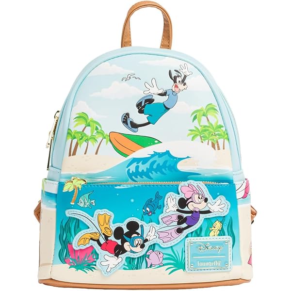 Amazon.com: Loungefly Disney Mickey & Friends Tiki AOP Mini  display picture 2