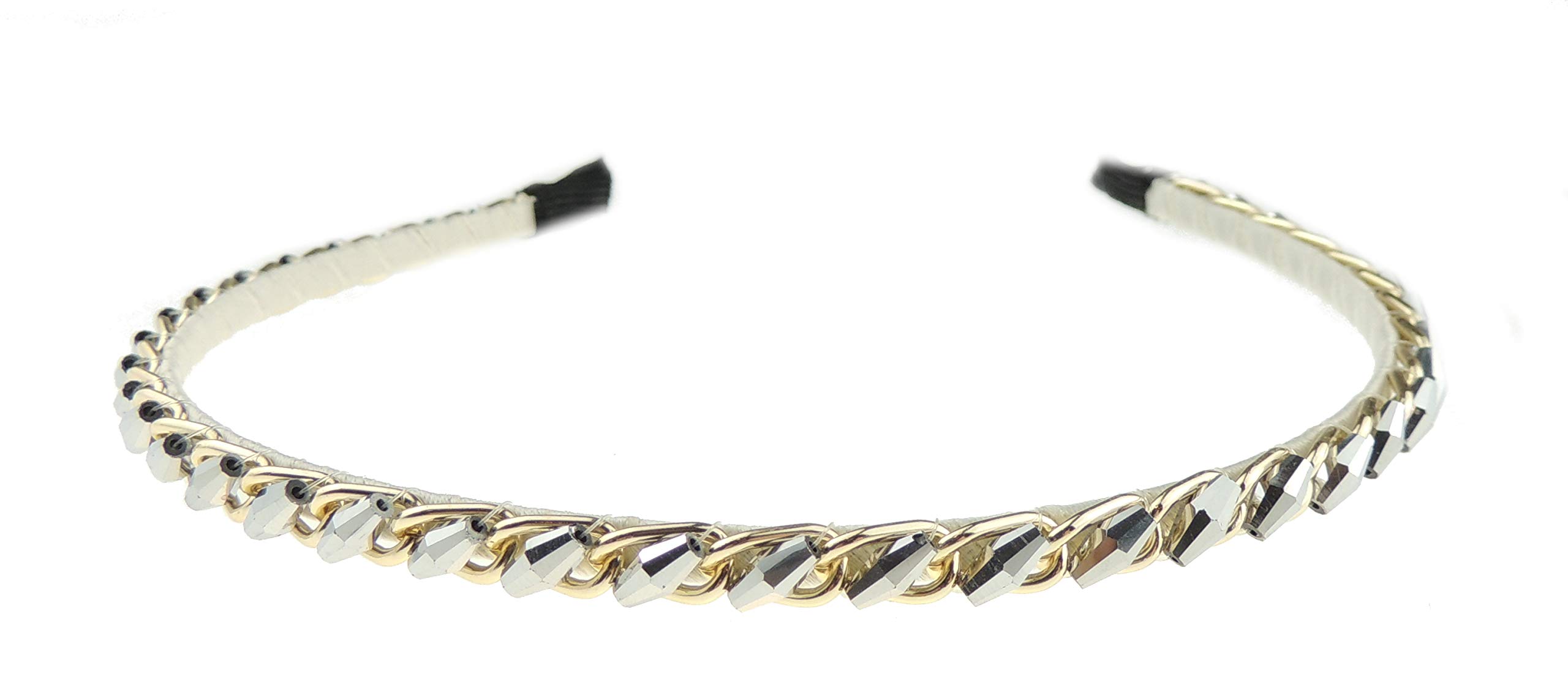 Womens Girls Sparkly Crystal Rhinestone Beaded Sparkly Narrow Wedding Formal Occasion Bridesmaid Christmas Birthday Pageant Evening Bridal Party Formal Alice Band Hairband Headband (Grey)