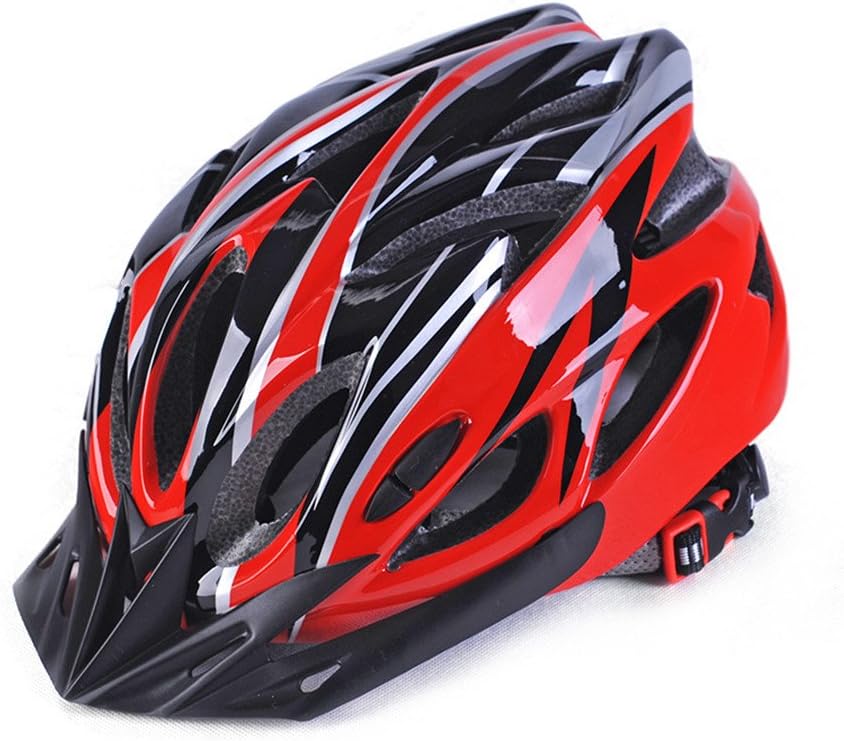 IFLYING Bike Helmet, Eco-Friendly Super Light Integrally Cycle Helmet Adjustable Lightweight Mountain Road Bike Helmets for Men and Women (Red)