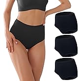 KARSWATT Washable Women High Rise Urinary Incontinence Underwear Leakproof Postpartum Panty Bladder Leak Protection 3 Pack