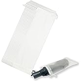 XLANMAY 10PCS Wet Umbrella Bags - 5.5x17.7inches Reusable Carry Bag with Drawstring Translucent Umbrella Organizer Bag Folding Umbrellas Storage Bags