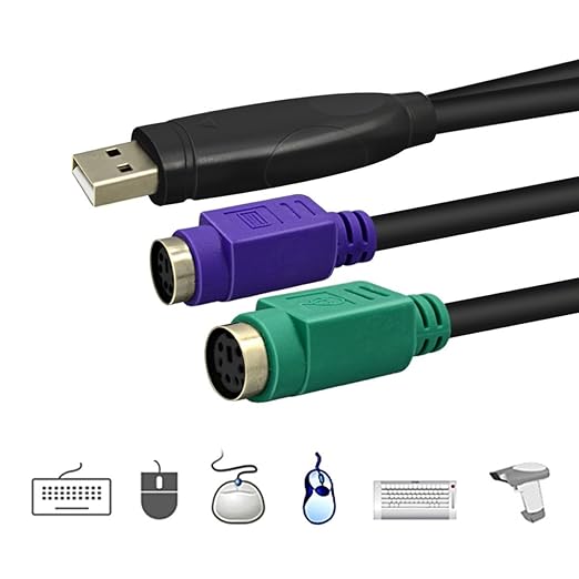 HANDSOME Cables Unlimited USB2400 USB to PS/2 Keyboard & Mouse