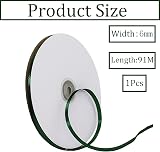 HONGCI 6mm Dark Green Satin Ribbon 91m Gift Wrap Craft Hair Bouquets view 2