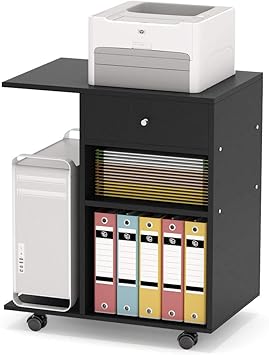 Amazon Com Tribesigns Mobile Printer Stand Lateral File Cabinet