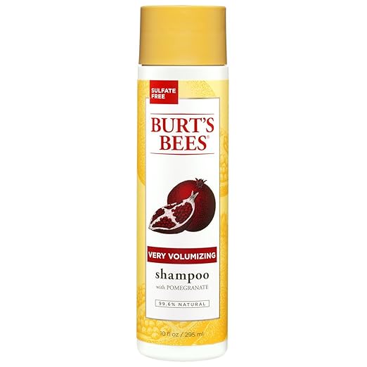Burt's Bees Very Volumizing Pomegranate Shampoo, Sulfate-Free Shampoo - 10 Ounce Bottle best volumizing shampoo