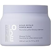 BlondMe Bond Repair Purple Mask for Blonde Hair | Neutralizes Yellow & Brassy Tones | Maintain, Refresh, & Enrich | For Moisturized, Healthy-Looking Cool-Toned Blondes