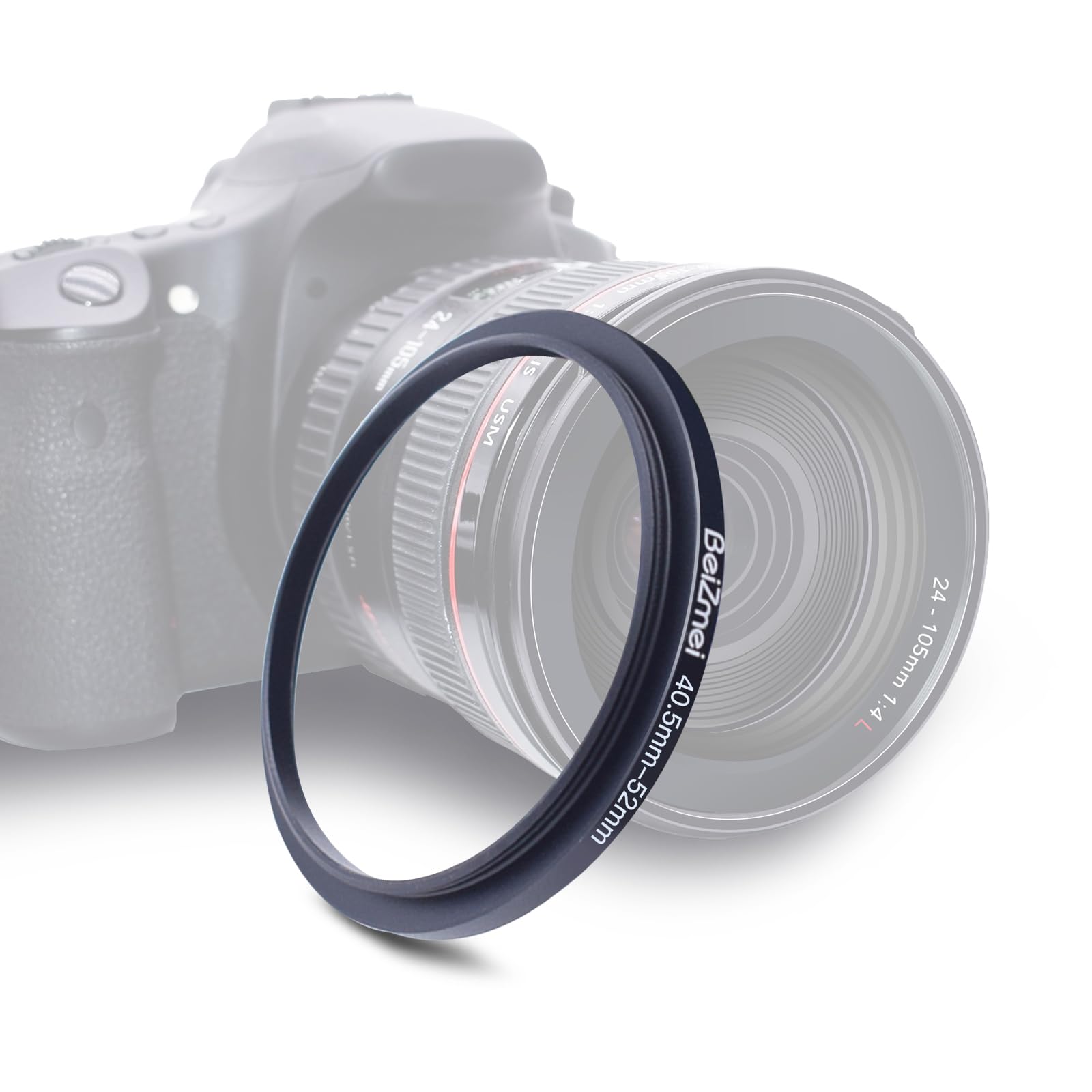 40.5mm to 52mm Camera Filters Ring,40.5mm-52mm Step-Up Ringfor Filters Compatiable All Brands Ø40.5mm Lens to Ø52mm UV ND CPL Camera Filter.Made of CNC Machined.