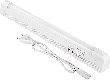 LED Akku Notleuchte mit Netzkabel 230V - 4W 360lm - 340mm - Lithium-Ionen-Akku 3,7V 2200mAh - Wand oder Deckenmontage - kaltw