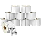 BETCKEY - 2" x 1" (51 mm x 25 mm) UPC Barcode & Address Labels Compatible with Zebra & Rollo Label Printer,Premium Adhesive & Perforated [10 Rolls, 13000 Labels]