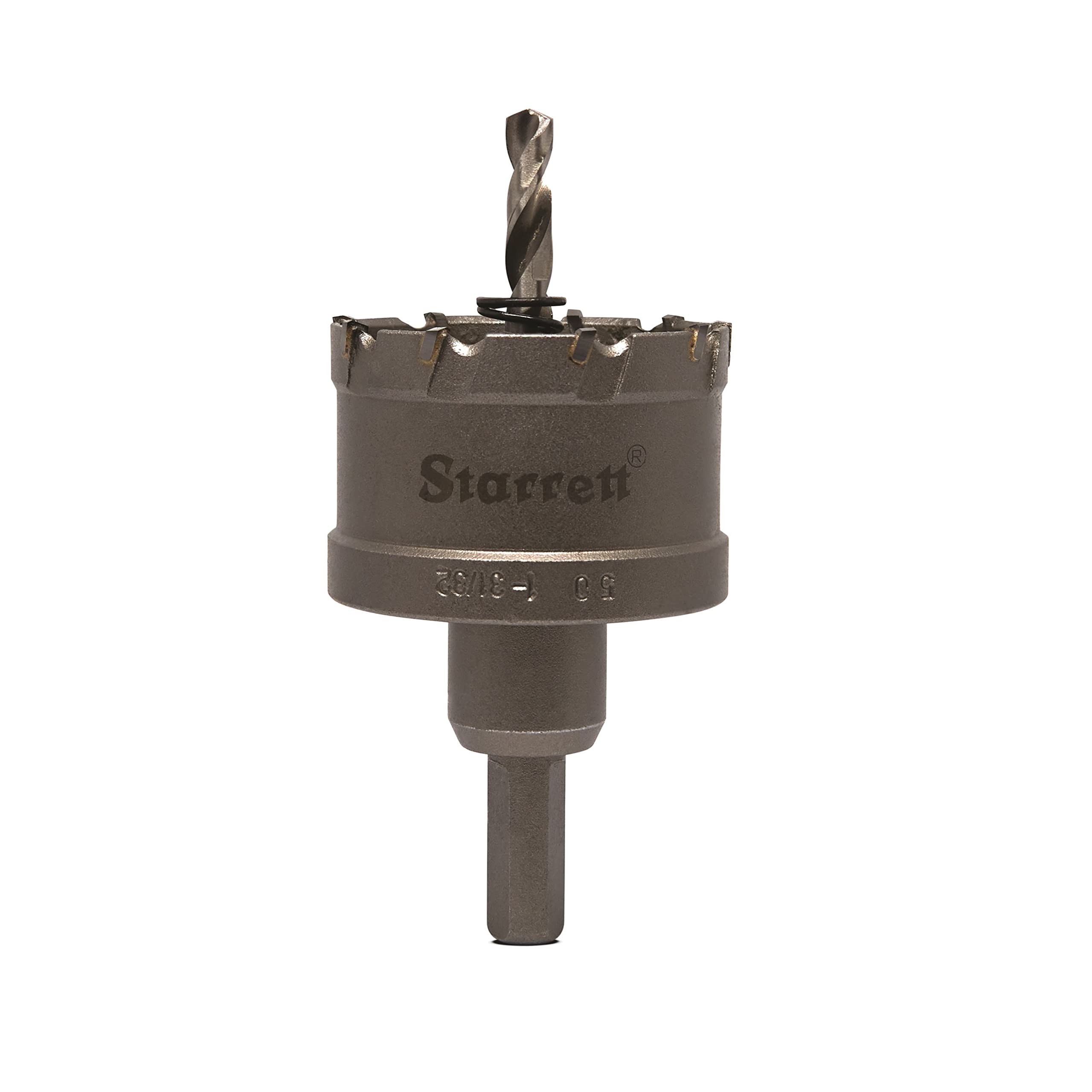 Starrett Carbide Tipped Hole Saw - CTD50 TCT Deep Cut Holesaw Cutter - For Metal Stainless Steel Iron Aluminium - 50mm