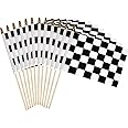 Amazon.com : Uelfbaby 12Pcs 8x12 Inch Checkered Black and White Racing ...