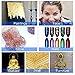 Gold Leaf Sheets Set [300 Sheets, 6 Colors], Gumindaris Imitation Hold Gold Leaf Leafing Sheets Foil Paper for Slime Nails Paintings Statues Face Wall Furniture Decorations, 3.15 by 3.35 Inches