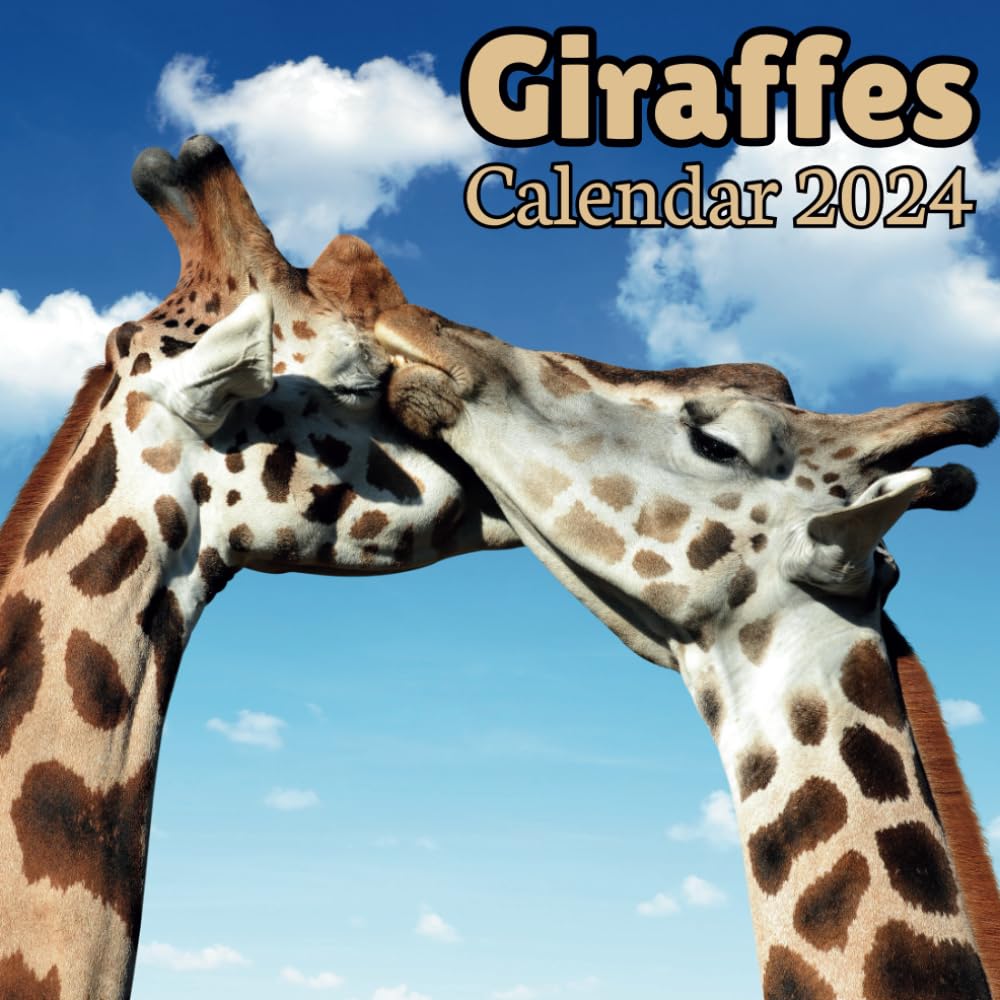 Giraffe Calendar 2024: September 2023 to December 2024 Monthly Weekly Organizer To Keep Track Of Dates with Amazing Aimals Design