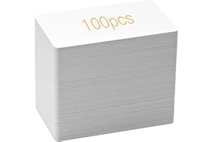 OSTENBIG 100Pcs Smart Intelligent Cards Mi-fare Classic 1K 13.56 MHz RFID Smart Cards is ISO14443A M1 Compatible.Printable Blank RFID Cards for Access Control, Hotel Key cads, etc