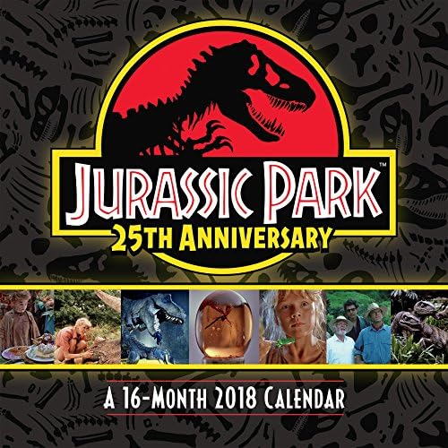 Jurassic Park 25th Anniversary 2018 Calendar
