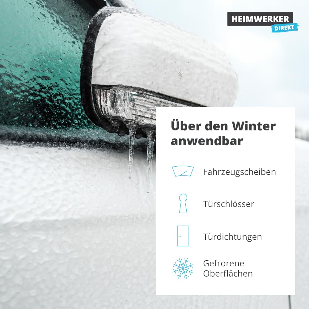 Alfa 4X Scheibenenteiser 400 ml Profi-Qualität Entfroster Scheibenentfroster Autoscheiben Türschloss Türdichtung Enteiserspray Eisfrei Spray schnelle Enteisung bis -20°C Winter 3